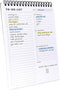 To Do List Notepad, 6.5 x 9.8" 60 Sheets, Spiral Daily Planner Notebook for Work, Task Checklist Organizer Agenda Pad