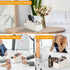 Remote Control Holder Organizer with 4 Compartments, Caddy/Box/Tray for Bedside Table/Office Desk, Desktop Storage