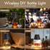 3 WILIT Wireless Lamp Shades for Liquor Bottle Lights, Level Brightness Cordless Table Lamp, Table Top Decor for Living