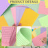 Tecmisse 1800 3x5 Inches 6 (1800) PCS Ruled Index Cards, Colorful Index Cards, Heavy Colored Note Cards, Study Cards