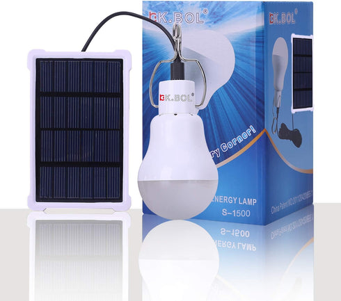 Bulb (S1500) Solar Light Portable Rechargeable Solar Lamp for Indoor Outdoor Lights Emergency Fishing Camping Chicken