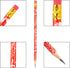 Kolewo4ever 200 Count Valentine Pencils, Red Heart Pencils Bulk with Eraser Tops for Valentine's Day