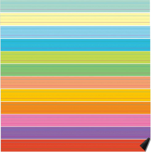 Faccito 12 Pieces Large Magnetic Sentence Strips, 3 x 36 Inch Dry Erase Sentence Strips for Teacher Classroom Supplies
