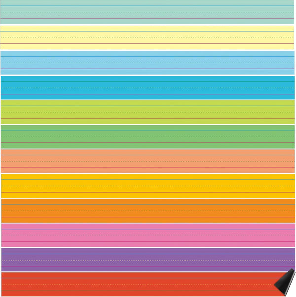 Faccito 12 Pieces Large Magnetic Sentence Strips, 3 x 36 Inch Dry Erase Sentence Strips for Teacher Classroom Supplies