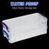 Crtiin 12 Pack Clear Plastic Pencil Box, Large Capacity Pen Case, Stackable Storage Organizer Box for Office Supplies,