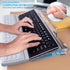 Typing&Working,3-Level Clear2+white Keyboard Riser,Computer Stand Acrylic Tilted Holder for Easy Ergonomic Height