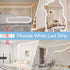16.4ft 8.2ft 2 USB LED Light Strip White with Battery Box (Batteries Not Included), Daylight Under Cabinet Strip Lights