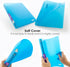 BAZIC 3 Ring Binder 1" Poly Binders Organizer - Glitter Color Soft Cover, Round Ring, Hold 175 Sheets Paper, 4-Count