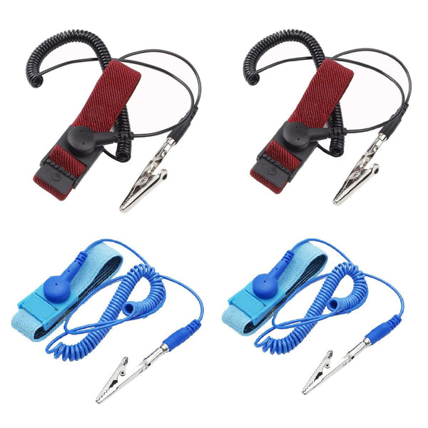 Adjustable ESD Wristbands, 4 Pack for Working on Sensitive Electronic Devices