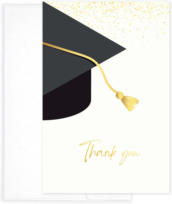 Nihuecne 50 Pack 4" x 6" Graduation Thank You Cards with Self-adhesive Envelopes,