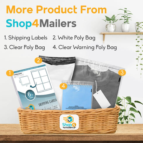 10 x 13 Clear Plastic Poly Bags, 1.5 Mil Self Seal Packaging for Apparel, Jewelry, Documents, 100 Pack