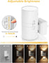 0-100LM 3000K, Dimmable 2 Pack L LOHAS LED Night Light Plug in, Night Lights Plug into Wall, Light Sensor, Soft White