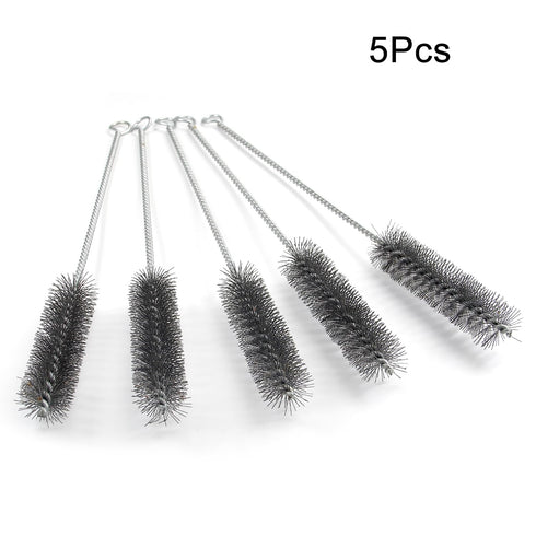 Utoolmart Wire Tube Brushes, Stainless Steel Bottle Bristle Cleaning Spiral Power Pipe Brush, 5pcs