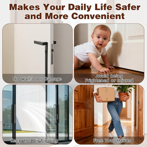 ROROUP 1 Pack Magnetic Door Stoppers for Bottom of Door Holder Heavy Duty Magnetic Door Catch Holder to Keep Door Open