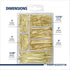 Nail Assortment 250-Pieces, 4 Sizes Assorted Nails Kit for Wood and Drywall, Brass Plated Finish