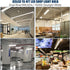 T8 4FT Bulbs, 24W 3200LM 5000K, 4 4Pack JESLED LED Type A+B Light Plug and Play or Ballast Bypass, Foot Flourescent