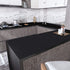 Decotalk Black Contact Paper for Cabinets, Peel and Stick Wallpaper, 17.7"x120" Matte Solid Black Removable Film