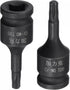 uxcell T20 Impact Torx Bit Socket, 35mm Length, 1/4" Square Drive, CR-MO Metric Sizes