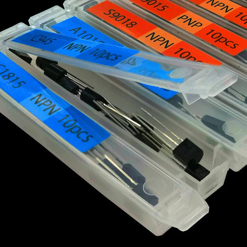 EEEEE 30 Kinds 300pcs Assorted General Purpose TO92 Transistors - PNP NPN Bipolar Power Transistor Assortment Kit