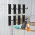 40 Pack Gridwall Hooks - 4 Inch Metal Slat Wall Hanging Display Hooks for Organization, Black Gridwall Accessories