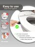 paobteiy (gray-1pc) Toilet Lid Lifter, Avoid Touching Toilet Cover Handle, Bathroom Accessories for Home, Office, Hotel