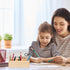 EXCEART Wood Pencil Holder for Desk, Multi-Functional Remote Control Holder with 3 Compartments for Office Supplies