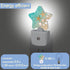 Summer Night Light,Beach Starfish Shell Plug into Wall with Dusk to Dawn Light Sensors,Coastal Warm Star Nightlights