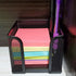 Suwimut 4 Pack Mesh Memo Holder, Black Metal Sticky Note Holder for Pen, Pencil, Paperclip, Office Home School Organizer