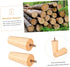 4pcs NUOBESTY Solid Wood Furniture Legs Natural Tapered Replacement Sofa Table Cabinet Feet with Floor Protection Pads