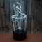 WMH 3D Ballet Dancer Night Light Touch Table Desk Optical Illusion Lamps 7