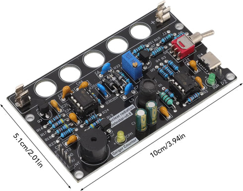 Counter 380V 550V 123g 5.1x10x1.2cm Pilipane Geiger Kit Assembled DIY Nuclear Radiation Detector Tube for Gas
