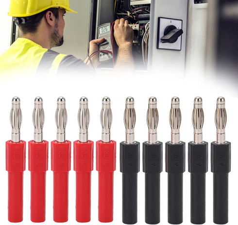 5Set J.20012 Banana Plug Connector, 4mm Male to 2mm Female Adapter for Multimeter