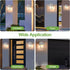 FDS746E26W (Bulb FUDESY Outdoor Wall Lantern, Exterior Waterproof Porch Light, Plastic Material Wall Sconce Light