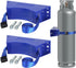 2PCS Propane Tank Holder, High Quality ABS Gas Cylinder Mount with Screws and Safety Chain, Supported 4"-12" (Pack of