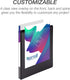 Samsill Durable 0.5 Inch D Ring Binder, Customizable Clear View Binder, Black, Made in the USA, Holds 125 Pages