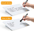 Small Dry Erase Board, 8" x 6" Desktop Clear Glass White Board, Memo Note for Home Office School