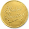 PaperDirect Gold You're Invited Round Embossed Foil Seals, 48 Count