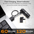 BBSDA 100 IPX6, Mini Keychain Flashlight Instant On Pull to Light, Lumens Tiny EDC Flash Light, USB-C Rechargeable