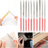 10Pcs Diamond Needle File Set, Mini Metal File Set for Jewelry Stone Carving Tools (2x100mm)