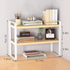 SIDIANBAN Desktop Organizer Shelf Office Storage Rack Computer Desk Bookshelf Adjustable Display Shelf for Office