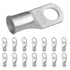 SELTERM 15pcs 2/0 AWG 1/2" Stud UL Marine Grade Battery Terminal Connectors, Tinned Copper Cable Lugs