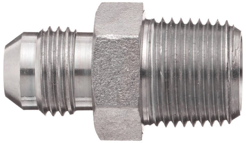 Dixon 2404-6-6 Zinc Plated Steel Hydraulic Fitting, Adapter, 9/16"-18 NPT Male JIC 37 Degree Flared x 3/8"-18 NPTF Male