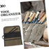 DOITOOL Roll Pouch for Craftwork, Electricians Bag Organizer Tool Pockets for Woodworking and Mechanic