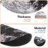 Round Gaming Mouse Pad 8.66x8.66x0.07 Inch, Non-Slip Rubber Mousepad with Stitched Edge for Desktop, Laptop (Grey Moon)