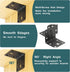10PCS 90 (2X2 Alise Black L Brackets for Shelves, Heavy Duty Metal Shelf Brackets Corner Bracket, Degree Joint Right