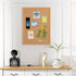 Board2by Cork Board Bulletin Board 18" x 24", Wood Framed Corkboards for Wall Decor, Large Hanging Office Message Board