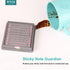 Sticky Note Holder with Stencil, Dispenser Compatible with Post-It Note, Organizer for 3x3 Self-Sticky Note Pads