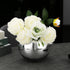 SNDEC Cubicle Accessories | 6'' Glass Candy Dish Desk Mirror | Home Office Aesthetic Table Vases