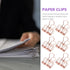 Zerodeko 10Pcs Metal Binder Clips, Medium Paper Clips for Document Organizing, File Clamps for Office School Supplies,