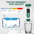 5-in-1 Swimming Digital PH Meter, with Voice Function, PH/TDS/EC/Temp/Salt Pool Salt Tester, Waterproof & Rechargeable